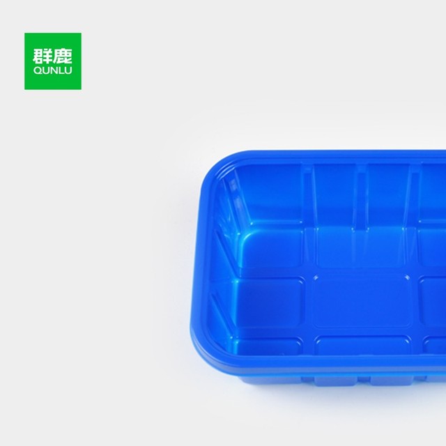 Factory Direct Custom Disposable Plastic PET Punnet Container Blue for Fresh Vegetables Mushrooms Meat Agricultural Products