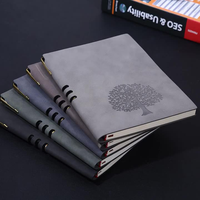 Agenda d'affaires personnalisé A5 en cuir PU rigide avec logo imprimé et gaufré, reliure cousue, pour cadeaux d'entreprise, usage quotidien et hebdomadaire