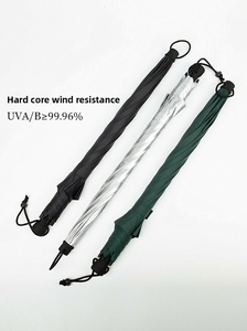 <span class=keywords><strong>Parapluie</strong></span> de randonnée <span class=keywords><strong>anti</strong></span>-tempête style britannique, résistant au vent 60 mph, tissu à séchage rapide UPF50+, poignée EVA, sangle de fixation manuelle pour sac à dos - Product Image 3