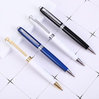 Stylo bille en métal pas cher en gros, encre bleue/noire 1,0 mm, stylo torsadé personnalisé avec logo pour cadeau promotionnel d'hôtel