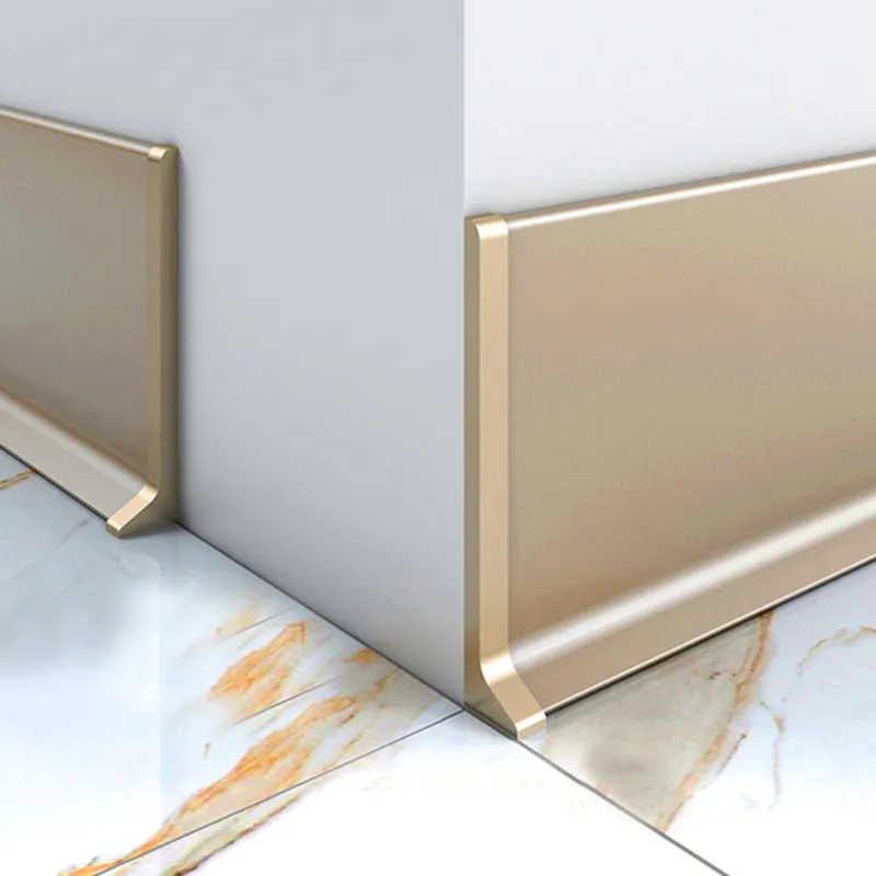 ROYEN High Quality Aluminum Skirting Board Flooring Metal Wall Skirting Board Trim Edge Protectors Baseboard