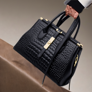 Sac à main décontracté pour femme en cuir véritable, design tendance, luxe haut de gamme, en cuir de vachette, fermeture éclair, grande capacité, Saint-Valentin - Product Image 2