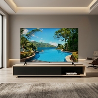 Téléviseur intelligent 4K UHD LED 85 pouces, cadre fin, HDMI, USB, WiFi, Bluetooth pour cinéma maison