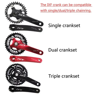 Ensemble de manivelle de <span class=keywords><strong>vélo</strong></span> de montagne BUCKLOS170MM 104BCD, plateau simple/double/triple, avec <span class=keywords><strong>pédalier</strong></span> en alliage d'aluminium - Product Image 6