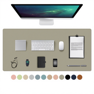 Tapis de <span class=keywords><strong>souris</strong></span> en cuir double face, tapis de bureau extra-large, imperméable, facile à nettoyer, tapis de clavier, impression de logo, forme roulée, vente chaude - Product Image 6