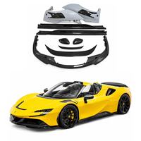 Kit carrosserie N Style en fibre de carbone sèche pour SF90 : Lame avant, jupes latérales, diffuseur arrière, aileron arrière, aileron de capot et kit carrosserie complet