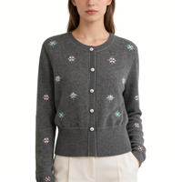 Pull en cachemire pour femme, tricoté, confortable, coloré, à motifs, tendance et personnalisé