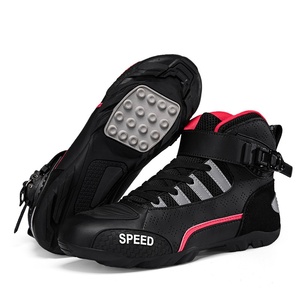 Bottes de <span class=keywords><strong>moto</strong></span> courtes pour <span class=keywords><strong>homme</strong></span> Knight Toe Racing, tige synthétique, semelle extérieure en caoutchouc, quatre saisons, tout-terrain, pliables, pour le voyage - Product Image 4