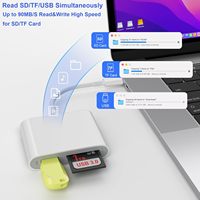 Lecteur de carte SD USB 3.0 Type C haute vitesse pour iPhone 17/16/15 Pro Max, Mac/iPad/MacBook Pro/Air, téléphones/tablettes Android