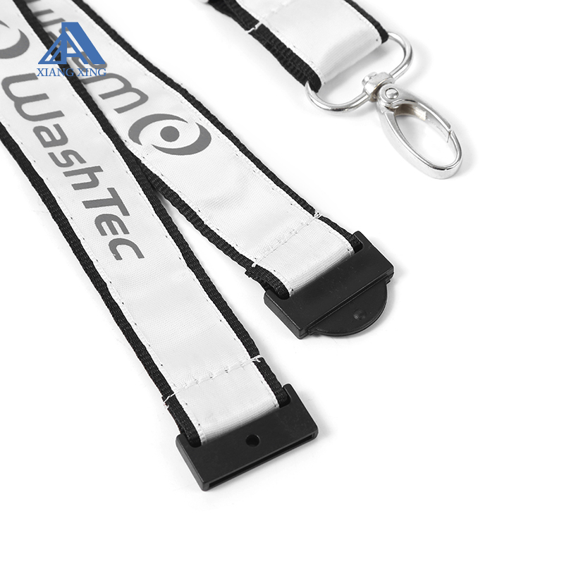 High Quality Custom Luxury Double-deck Polyester Satin Ribbon Lanyards With Logo Custom Image 5