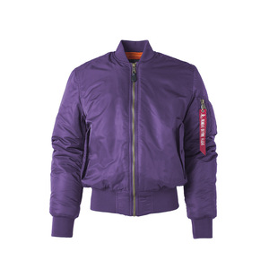 Blouson aviateur unisexe en nylon <span class=keywords><strong>noir</strong></span> MA1 Flight pour hommes de haute qualité grande taille uni avec broderie personnalisée et logo imprimé - Product Image 5