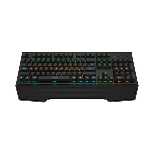 104-Key Wired Mechanical Keyboard with Rest ABS Metal for Laptop & Desktop Color Lighting with English