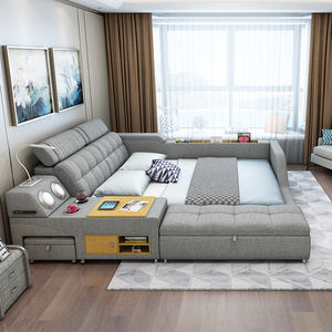 <span class=keywords><strong>Lit</strong></span> de couple moderne avec <span class=keywords><strong>lit</strong></span> de massage <span class=keywords><strong>électrique</strong></span> multifonctionnel, canapé-<span class=keywords><strong>lit</strong></span> - Product Image 4