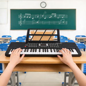 <span class=keywords><strong>Piano</strong></span> électronique portable BD-611 personnalisé à 61 touches, clavier électronique, orgue, instruments de musique avec 100 rythmes pour débutants - Product Image 1