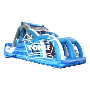 Carrera de obstáculos inflable comercial Blue Wave Games a la venta - Product Image 1
