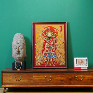 Nuovo Dipinto Feng Shui in Stile Cinese con Dio <span class=keywords><strong>della</strong></span> Ricchezza in Ottone, Adatto per Regali di Inaugurazione Casa e Decorazioni Murali - Product Image 2