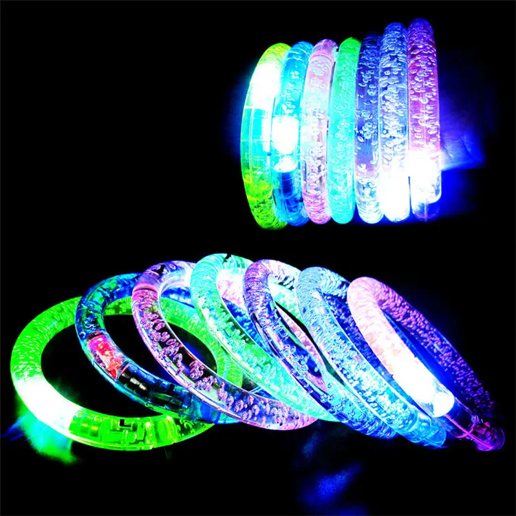 Pulsera brillante 2023 Venta caliente Nuevo juguete luminoso creativo Acrílico Pulsera luminosa Pulsera LED