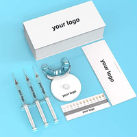 Uso doméstico profesional 5 bombillas Led Light Peroxide 35% HP Gel Private Label Logo Kits de blanqueamiento dental en casa