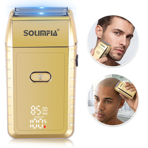 Solimpia HT-968 Rasoio Elettrico a Doppia Lamina per Uomo - Rasoio Ricaricabile Senza Fili per Uso Bagnato e Asciutto, Ricarica Rapida USB-C - Product Image 3
