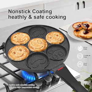 Sanlang Nhà Máy Bán Buôn Cao Cấp Die Cast Nhôm <span class=keywords><strong>Pancake</strong></span> Pan Vỉ Nướng Không Dính Smiley <span class=keywords><strong>Pancake</strong></span> Khuôn Cho Trẻ Em - Product Image 3