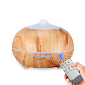Diffuseur d'arômes à effet bois 400 ml, humidificateur ultrasonique avec lumière LED pour la maison, le bureau et la table - Product Image 5