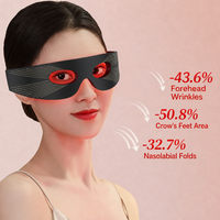 Custom Wholesale Under Eye Red Light Therapy Mask Red & Near-Infrared LED EYE MASK LED Red Light Therapy Eye Massager for Eye