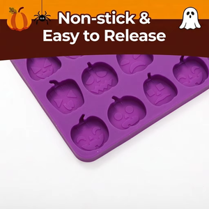 Molde de Silicona para Chocolate con Forma de Calabaza de Halloween, Bandeja para Hornear Dulces, Fondant y Gomitas, Reutilizable, Seguro para Contacto con Alimentos - Product Image 4