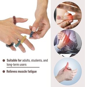 Aço inoxidável Fidget Toy <span class=keywords><strong>Finger</strong></span> Massage Ring para Acupuntura Terapia Mão Relaxamento Circulação sanguínea Dor Stress Relief - Product Image 5