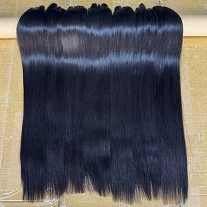 Extensiones de Cabello Humano Virgen Liso Natural, Doble Trama a Máquina, 10-40 Pulgadas, Cabello Vietnamita con Cutícula Intacta, Directo de Fábrica - Product Image 1