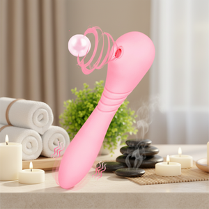 Masajeador de Clítoris y Senos de Doble Acción LOTUSIF: Explora 8 Niveles de Vibración y Succión para el Placer Femenino Definitivo - Product Image 1