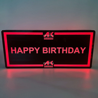 Personnaliser logo noir acrylique coloré lueur Led soupir conseil anniversaire titulaire discothèque bar fête fournitures publicité présentoirs