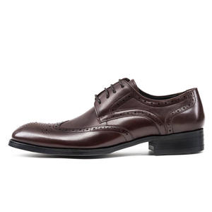 Traje de Lujo Hecho a Medida, Zapatos Oxford Formales de Negocios y Boda, Hechos a Mano, con Acabado Mate de Cuero Inglés y Punta en Pico - Product Image 6