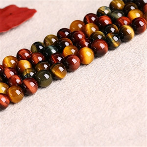 8mm naturel rond 3 couleurs perles d'oeil de tigre naturel <span class=keywords><strong>pierre</strong></span> fournisseurs - Product Image 3
