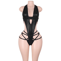 Tenue de danse exotique directement de l'usine : Combinaison de pole dance à lacets, ensemble de lingerie scintillante pour festival et rave, vêtements de danseuse