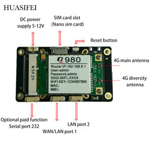 Công nghiệp qca9531 nhúng 4G <span class=keywords><strong>Router</strong></span> mini board với 300Mbps 2.4G tường lửa RS232/RS485 giám sát mô-đun Sim Hỗ trợ thẻ - Product Image 3