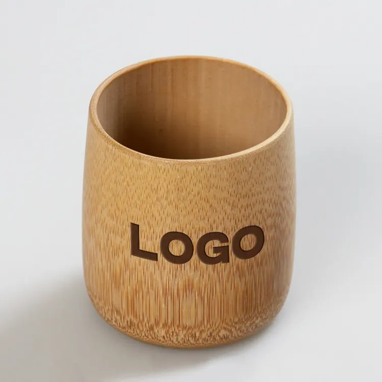 Free Sample Tableware Eco-friendly Handmade Mug Reusable Drinking 100% Natural Bamboo Cups Ecofriendly