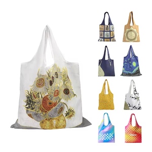 Bolsas de Lona Reutilizables con Logotipo de Gahumi Van Gogh, Impresión de Logotipo, Bolsa de Mano de Lona 100% Algodón - Product Image 1