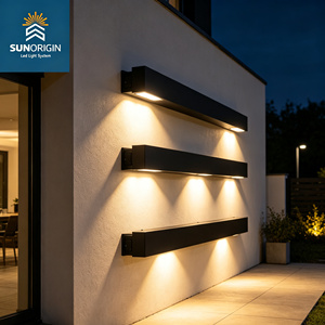 Lampe murale LED 4W 6W 8W pour extérieur et intérieur, hôtel, lumière linéaire ascendante et descendante, lumineuse, moderne, minimaliste, étanche, pour jardin - Product Image 5