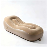 Canapé Gonflable Automatique, Matelas Gonflable Épaissi Floqué, Lit Gonflable de Camping Extérieur, Vente en Gros Directe Usine