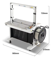 Machine de cerclage électrique motorisée entièrement automatique à commande PLC pour sangles PP, idéale pour l'alimentation, les boissons, les textiles et les marchandises - Offre Spéciale