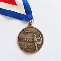 Médaille Fabrique votre propre finition de marathon de sport en alliage de zinc médaille personnalisée avec lanière