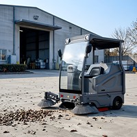 Balayeuse routière Tebai GS16, type conduite, pour le nettoyage des propriétés commerciales, des collectes de déchets communautaires, nettoyage thermique par combustion, garantie 3 ans
