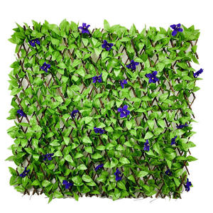 Clôture extensible en saule tressé avec feuilles artificielles, barrière d'intimité pour jardin extérieur - Product Image 6