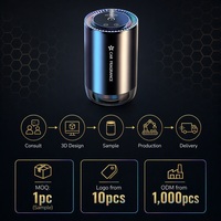 Diffuseur d'arômes pour voiture 50ml, nébuliseur USB Type-C, LED RGB, portable, pour porte-gobelet, désodorisant