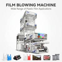 Machine de soufflage de film à 3 couches par co-extrusion avec refroidissement interne IBC ABC automatique, extrudeuse de film à haute barrière LDPE HDPE LLDPE