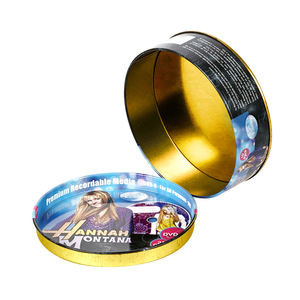 Fournisseur d'usine de Nice-can Boîte personnalisée en étain pour CD <span class=keywords><strong>DVD</strong></span> Emballage en métal en étain Boîte <span class=keywords><strong>vide</strong></span> de haute qualité en étain pour CD rond - Product Image 2