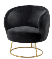 Fauteuil de canapé simple contemporain pour la maison Salon Chaise en tissu rembourrée à base de métal moderne Remplissage éponge pour villa