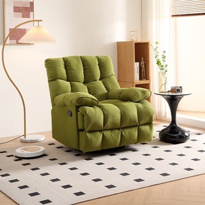 Poltrona Elétrica Giratória Moderna de Luxo para Sala de Estar, Sofá Individual Reclinável Acolchoado, Mobiliário de Descanso Preguiçoso, Designer de Balanço - Product Image 2