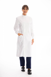 En gros, Blouse médicale unisexe en tissu élastique pour hôpitaux, cliniques chirurgicales et dentaires, uniforme de travail, blouse de laboratoire, tenue professionnelle - Product Image 4