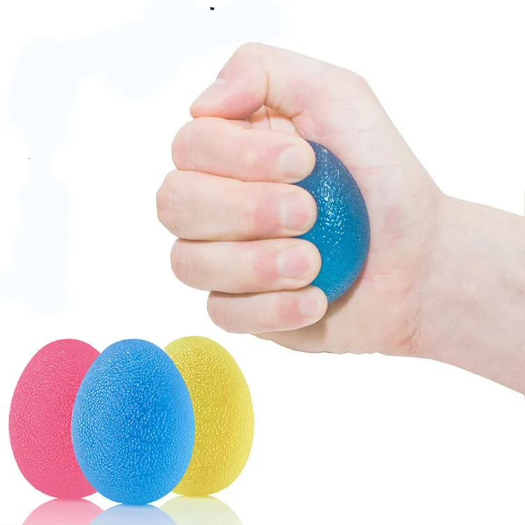 TPR özelleştirmek renkler plastik yumurta tipi el sporları stres giderici oyuncak